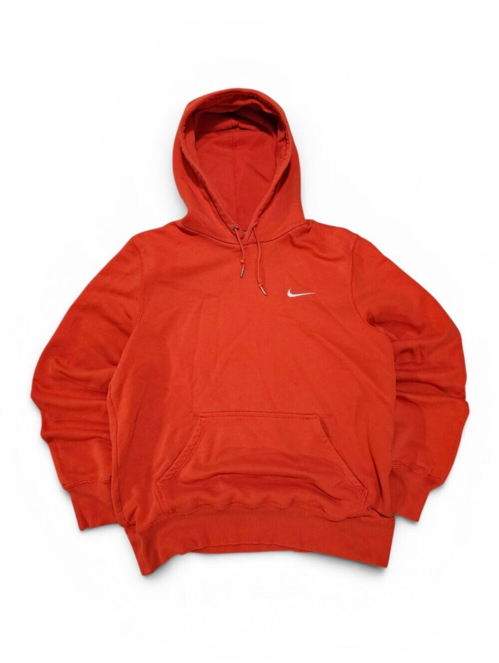 Vintage Y2k Nike Men's Orange Pullover Hoodie - Picture 1 of 7